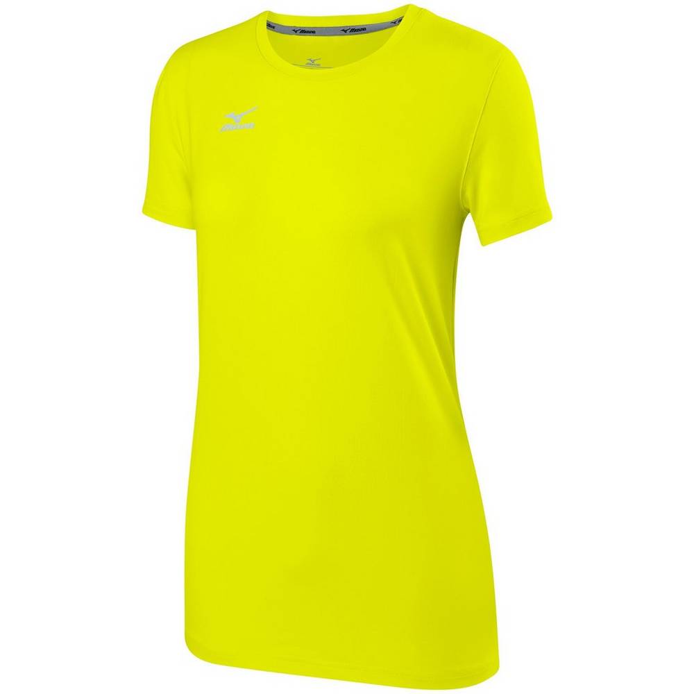 Mizuno Women's Volleyball Attack 2.0 T-Shirts Lemon (440647-VBT)